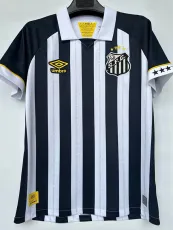 23-24 Santos FC Away 1:1 Fans Soccer Jersey (无广告版)