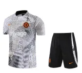 23-24 CHE White Black Training Short Suit