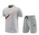 2024 NK Grey Training Short Suit (100%Cotton)纯棉