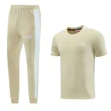 2023 PM Beige Short-sleeved Trouser Suit #PD01
