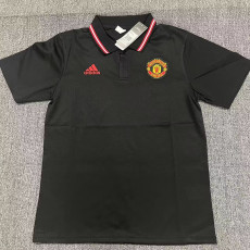 23-24 Man Utd Black Polo Short Sleeve