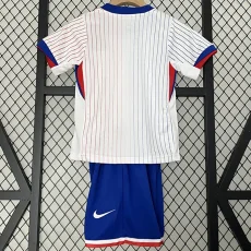 2024 France Away Kids Soccer Jersey
