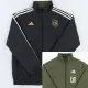 23-24 Los Angeles Black & Green Double Sided Windbreaker (双面风衣)白色边