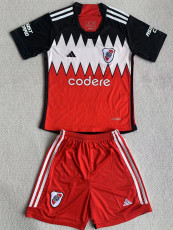 23-24 River Plate Away Kids Soccer Jersey
