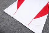23-24 Flamengo White Half Pull Tracksuit #B643 (半拉链)