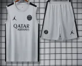 23-24 PSG Grey Tank top and shorts suit