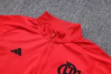23-24 Flamengo Red Half Pull Tracksuit #B644 (半拉链)