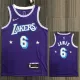 21-22 Lakers JAMES #6 Purple City Edition Top Quality Hot Pressing NBA Jersey