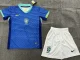 2024 Brazil Away Kids Soccer Jersey