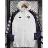 24-25 Man Utd White Windbreaker (黑袖)
