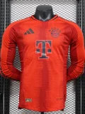 24-25 Bayern Home Long Sleeve Player Version Soccer Jersey (长袖球员)