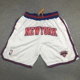 KNICKS White City Edition Top Quality NBA Pocket Pants #尼克斯队