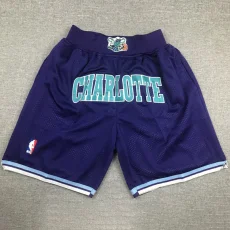 HORNETS Blue City Edition Top Quality NBA Pocket Pants #黄蜂队