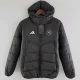 24-25 Napoli Black Hooded Cotton Coat #棉衣