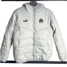 24-25 Marseille White Hooded Cotton Coat #棉衣