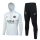 24-25 PSG Light gray Hoodie Half Pull Tracksuit #F585半拉连帽