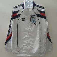 1998-1999 England White Retro Windbreaker
