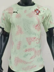 25-26 Portugal W Away Player Version Soccer Jersey*PM浅绿