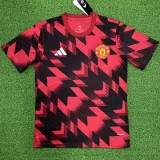25-26 Man Utd Red Black Fans Training Shirts