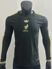 25-26 Mexico Gold Cup Black Long sleeve Player Version Soccer Jersey (长袖球员)