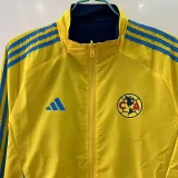 2025-26 Club America Yellow & Royal blue Double Sided Windbreaker (双面风衣)