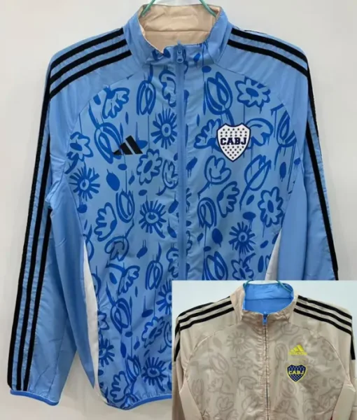 2025-26 Boca Blue & Khaki Double Sided Windbreaker (双面风衣)