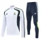 2025-26 RMA White Half Pull Tracksuit (半拉链)