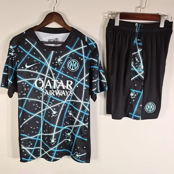2025-26 INT Black blue Training Short Suit