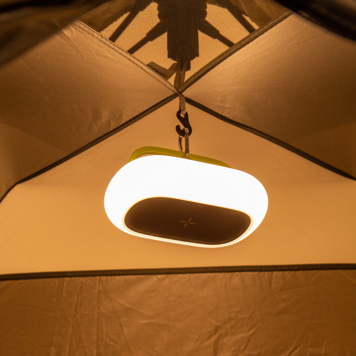K31 2 in 1 portable Tent lamp with wireless charging with night light and colorful ambient light