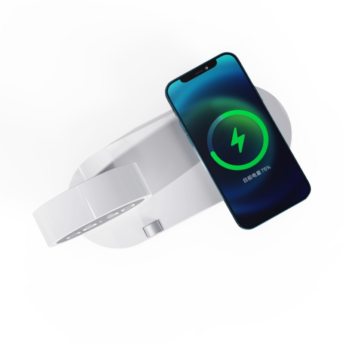 K02T  3 in 1 wireless charger with Creative clock & night light