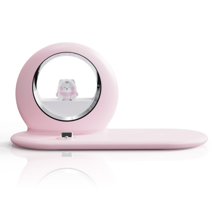 K08 3 in 1 Wireless Charger Withcartoon IP & Night Light