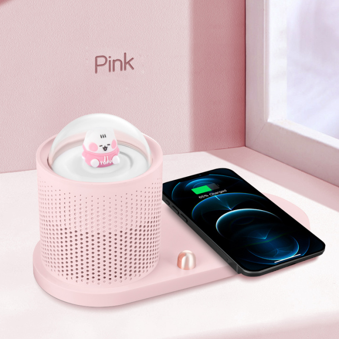 K21  3 in 1 Wireless Charger With Night Light & cartoon IP