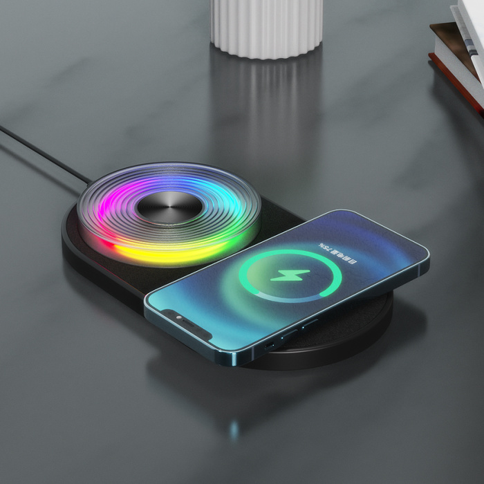 K29T  2 in 1 Wireless Charger With Night Light