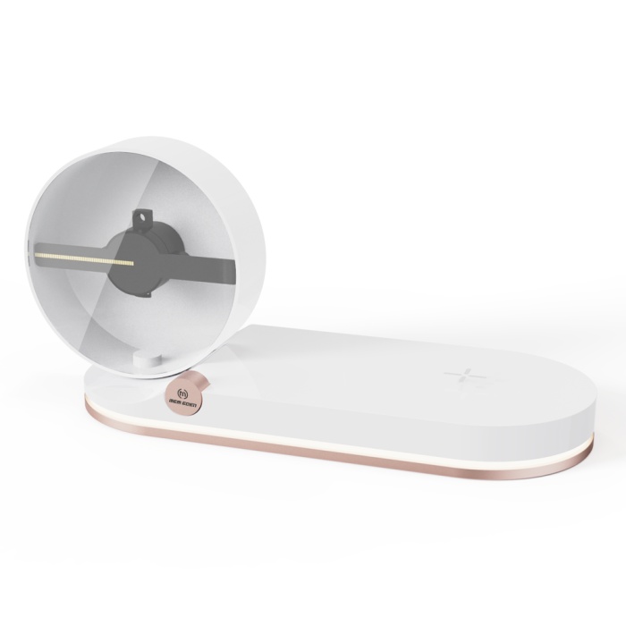 K02 3 in 1 wireless charger with Naked eye 3D and night light