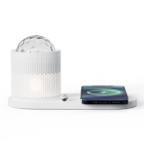 3 in 1  wireless charger with Gypsophila-like spotlights and night light