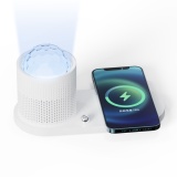 3 in 1  wireless charger with Gypsophila-like spotlights and night light