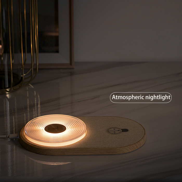 K29T  2 in 1 Wireless Charger With Night Light