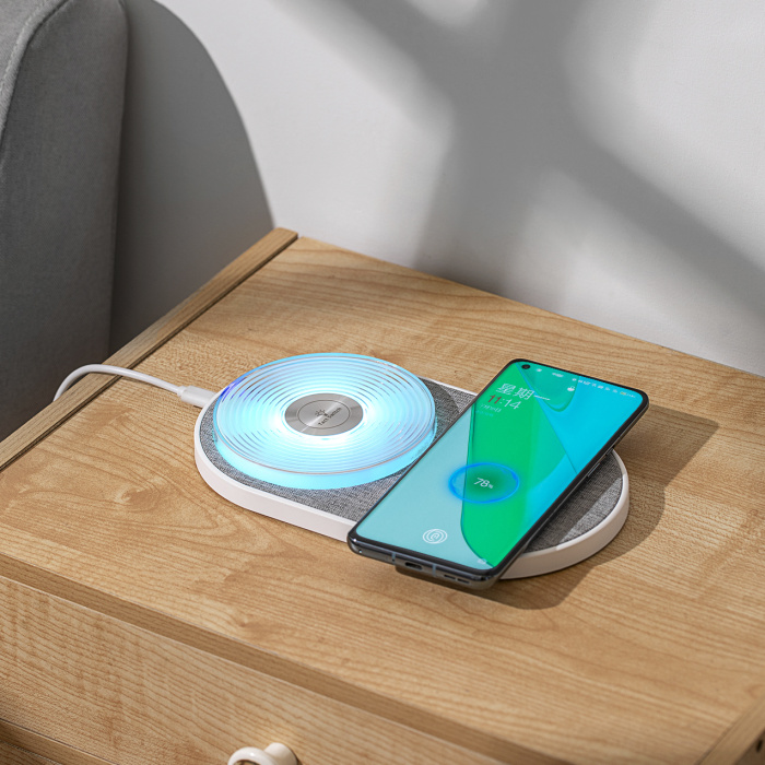 K29T  2 in 1 Wireless Charger With Night Light