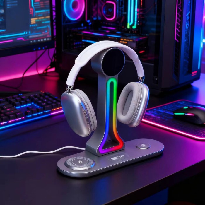 3 in 1  wireless charging stand with  night light