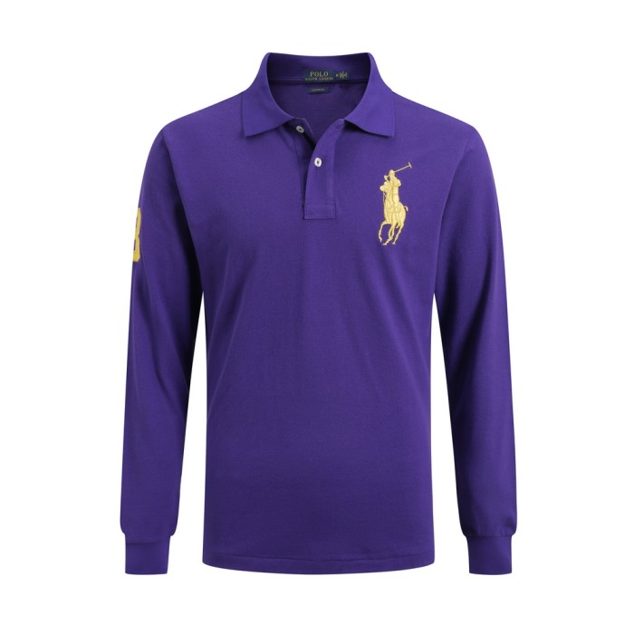 RL MEN'S LONG SLEEVE T-SHIRT  ( ASIAN SIZE, PLEASE ORDER ONE SIZE UP)
