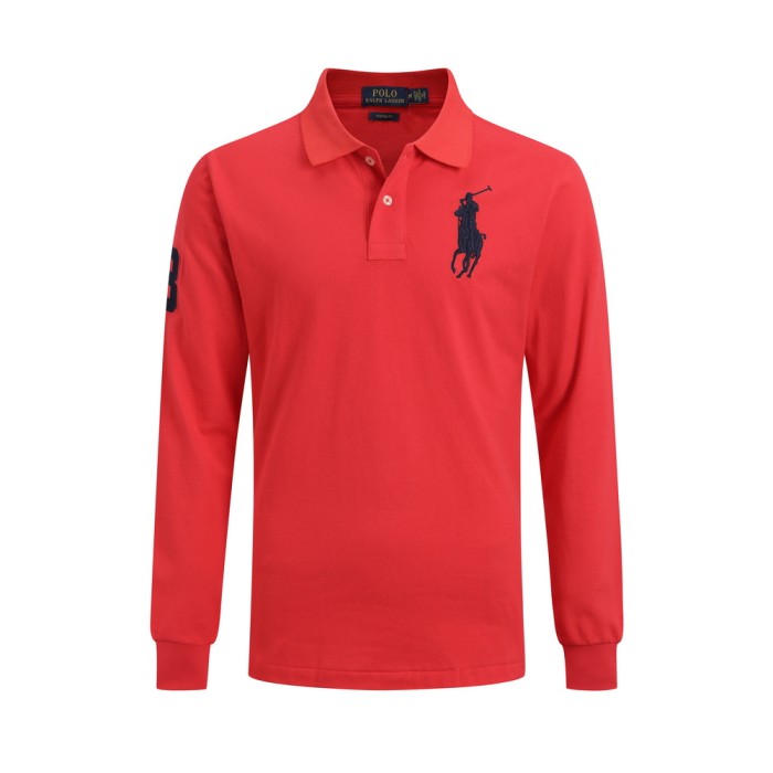 RL MEN'S LONG SLEEVE T-SHIRT  ( ASIAN SIZE, PLEASE ORDER ONE SIZE UP)