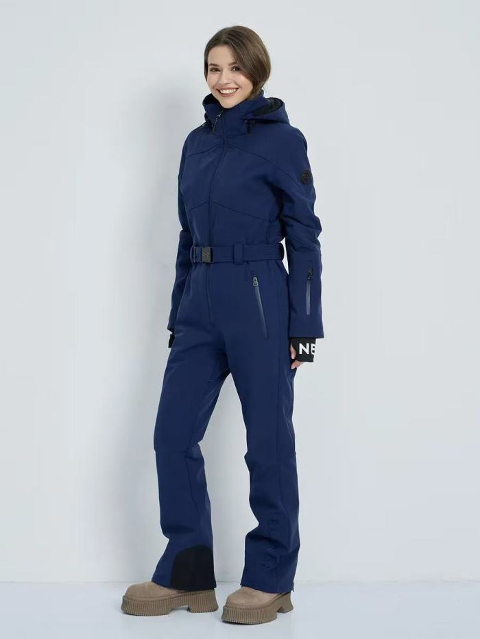 B94006# WOMEN'S  ONE PIECE SKI SUIT ( SOFTSHELL AND WINDSTOPPER FABRIC )