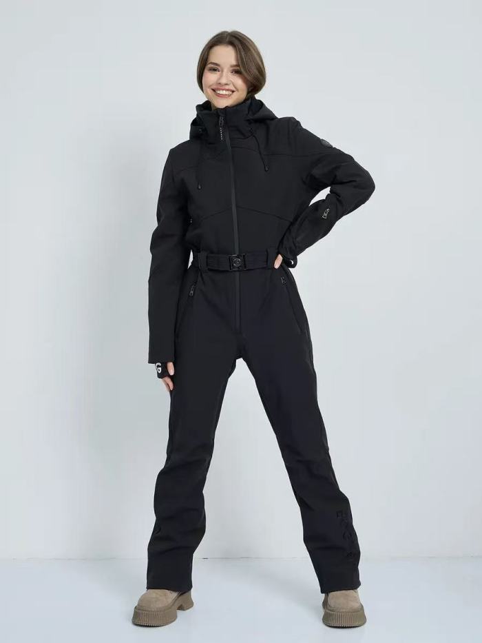 B94006# WOMEN'S  ONE PIECE SKI SUIT ( SOFTSHELL AND WINDSTOPPER FABRIC )