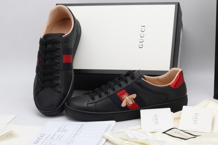GUCC Ace Embroidered Low-Top Sneaker