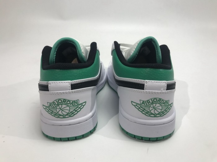 Air Jordan 1 Low White Lucky Green Black​