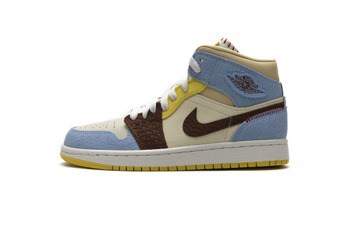 Air Jordan 1 Mid SE Maison Chateau Rogue Fearless