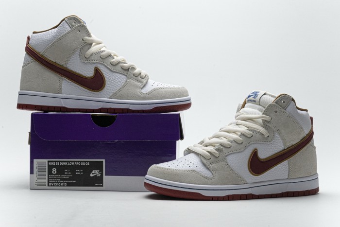 Nike SB Dunk High Sail Bright Crimson