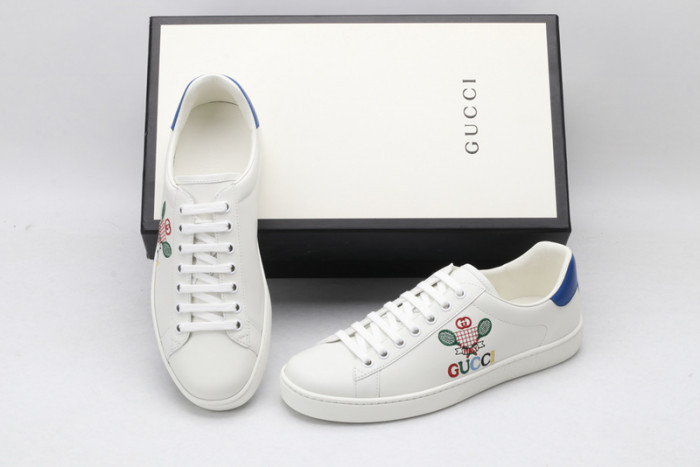 GUCC Ace Embroidered Low-Top Sneaker 603696 AY070 9096