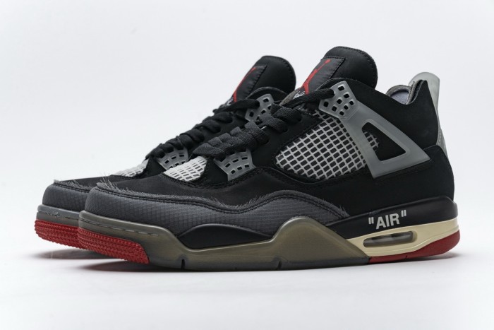 Air Jordan 4 Retro Off-White Bred