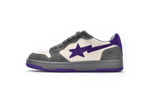 A Bathing Ape Court Sta Mist Grey Royal Purple
